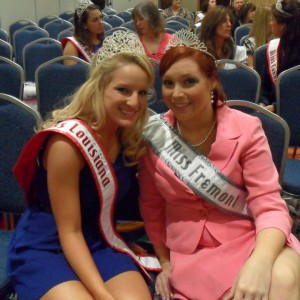 Ready to wow! Miss Louisiana and Miss Fremont of Team Achievement Miss Division