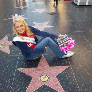 Rebecca in Hollywood at Britney Spears' Star