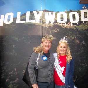 Rebecca and Mom having a fun day in Hollywood
