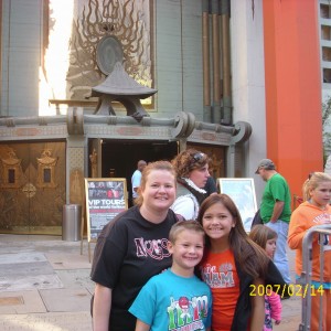 Haylee and family at Chinese Theatre
