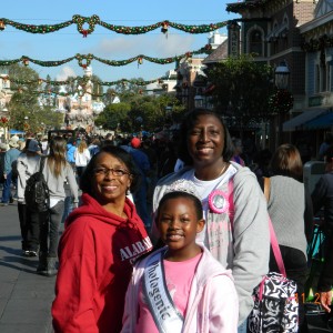 Mathis family in Disneyland