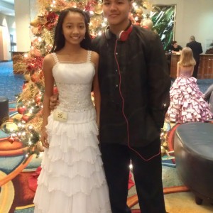 LeAnn Divino All American Jr. Pre-teen with escort big brother Axel :-)