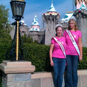 Miss Colorado and Miss KY Sleeping Beauty's castle