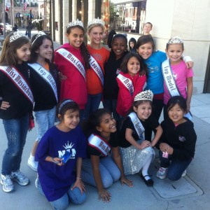 Margaret Lareau with Junior Pre Teen friends in Hollywood!