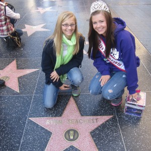 Walk of Fame with her sister Tea, MN Jr. Teen Abby Jerome