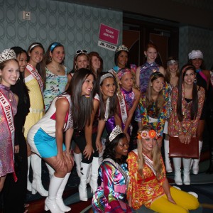 With National Queens at 70s party( Team Service)