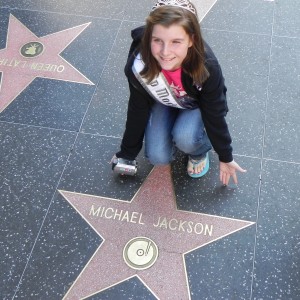 Kelsee at Michael Jacksons Star