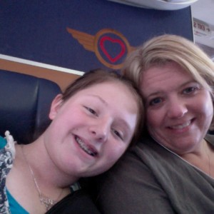 Mom and Abby on the way from mississippi to cali!!!!