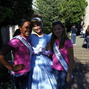 Hanging out with Cinderella
