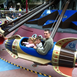 Corinne Comisky and family enjoying Disneyland