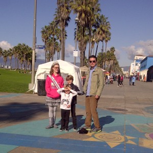 Skyler enjoying Venice Beach with her family