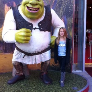 Mia with Shrek