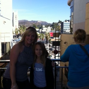 Mia and Mom on the Hollywood Tour