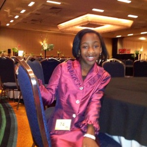 Tiana McGee in her Interview Suit