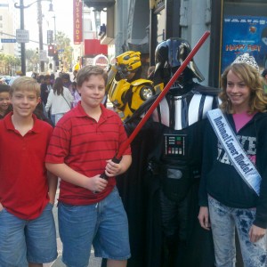 Jazz Brown spending time with Darth and her brothers