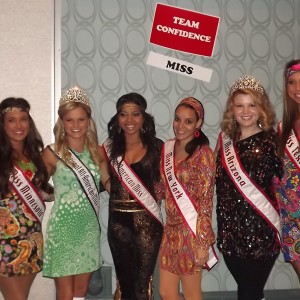 Team Confidence with the beautiful Miss queens!