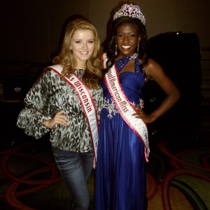Madeline Morgan with the new National American Miss Jr Teen - Raven Delk!