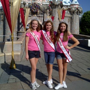 At Disneyland with friends