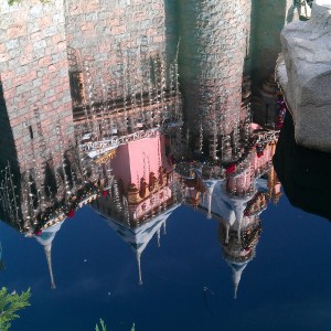 castle reflection