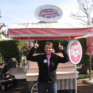 Amanda celebrating her 19th Birthday at Disneyland!
