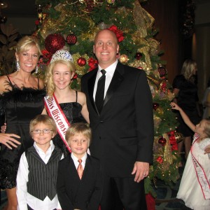 Miss Wisconsin Pre-teen, Brittany Georgia, and her family on Thanksgiving