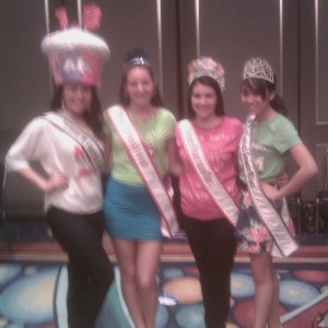 Ashley Miss PA 2012 with National Miss Rachel and National All-American Miss Amanda