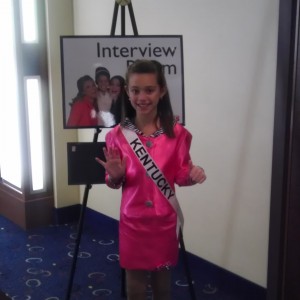 Miss Kentucky Jr. Pre-Teen Brennan Walters on day six... interview day!
