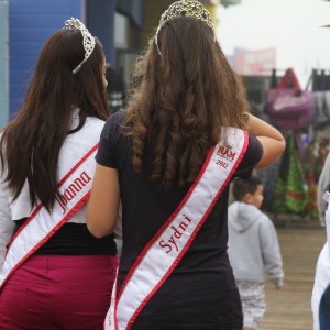Miss Va Jr. Teen Sydni Alexander and Miss Md Junior Teen Joanna Chery - Team confidence spendind some time together on the pier 