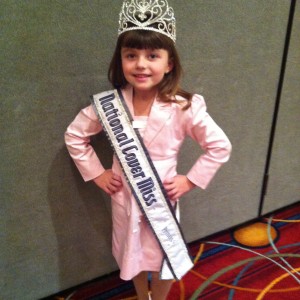 Baylie Hileman, National Cover Miss 2012-13 in interview suit