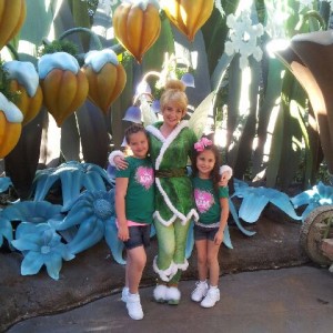 Selena & Kaydn with Tinker Bell !