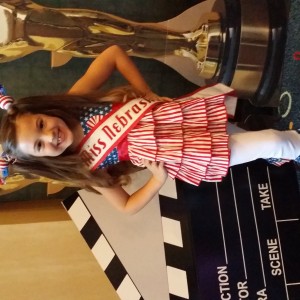 Miss Nebraska Princess Kadynce Mullins ready for patriotic rehearsal