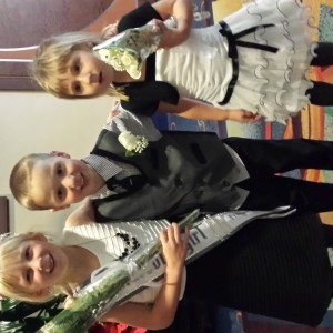 National Cover Girl Kristi with her little brother and sister! 