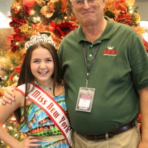 With the wonderful Lew Schneider! Your 2014 National American Miss New York Jr. Pre-Teen Queen Annaliese Arena! 