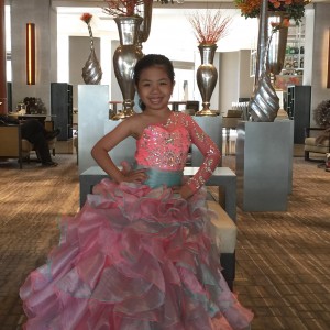 Miss Orlando Princess, Mikee Ombao in her formal wear 