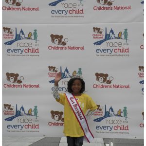 Khayla Lawrence, Miss Maryland Princess partipciates in the Race for Every Child for the Children's National Hospital