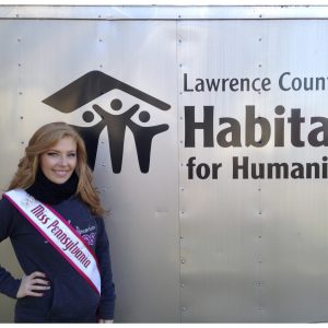 Macy McBeth, Miss Pennsylvania Teen, volunteers for Habitat for Humanity 