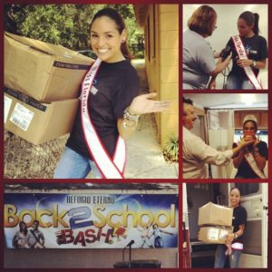 Miss Florida, Mee-Ladie Delgado, gives back to Project My House, for her National American Miss Community Service