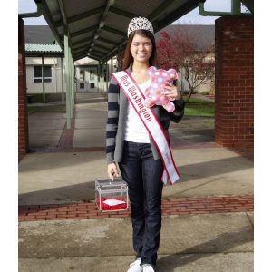 Miss Washington Jr. Teen, Claire Wright, makes and doantes stuffed bears to elementary kids to promote kindness and prevent bullying through Project Claire Bear