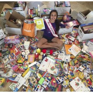 National American Miss California Pre-Teen, Christina Morcus, started "Christina's Hearts for Hope" to support kids affected by cancer 
