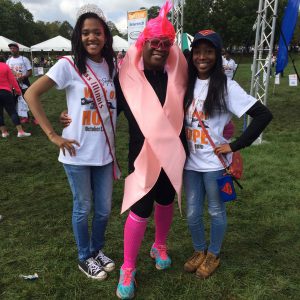 Jaylah Jones, Miss Illinois Teen and Brianna Lewis help out at the Cancer Support Center's Walk of Hope