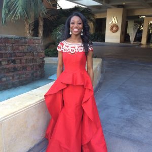 Brianna Lewis after All-American Jr. Teen Formal Wear competition 